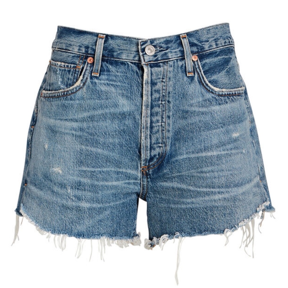 Citizens Of Humanity Distressed Denim Shorts